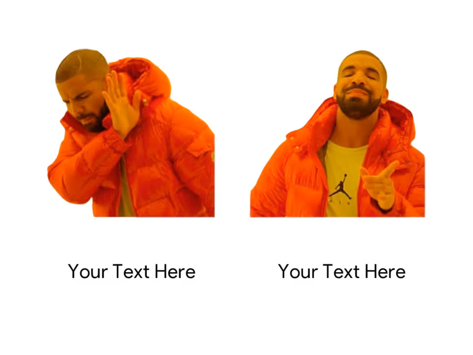 Drake Yes/No meme: brands would rather pay for memes than boring UGC